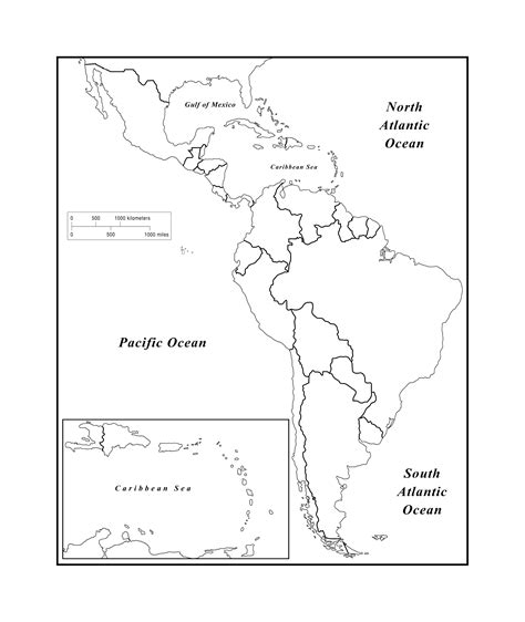 MAP Map Of South America Blank